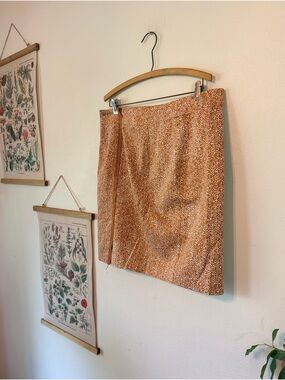 Valerie Bertinelli 12 - Rust-Pattern Midi Skirt
